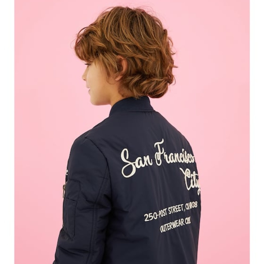 NWT Zara Reversible Embroidered Bomber Jacket